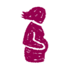 Pregnant woman icon